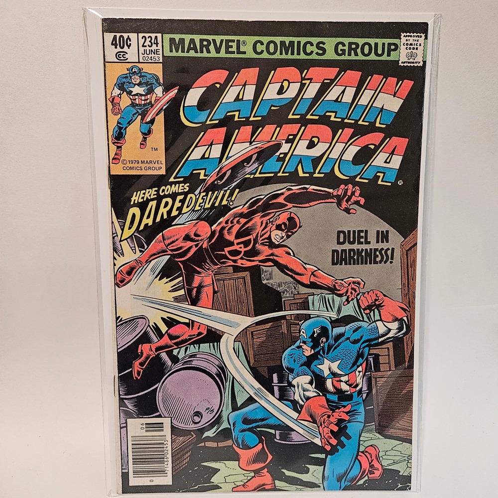 Captain America 234 Marvel Comics 1979 Daredevil Duel in Darkness Bronze Age